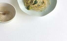 Linguine with Brussel Sprouts Barigoule