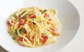 Linguine with Crab, Lemon, Chile, and Mint