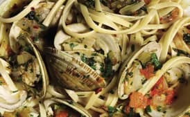 Linguine with Herb Broth and Clams