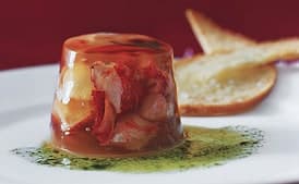 Lobster Gelees with Fresh Tarragon Oil
