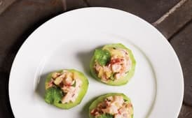 Lobster Salad on Cucumber Slices