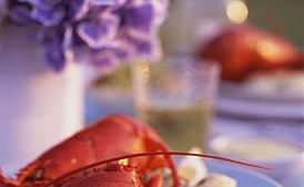 Lobsters with Tarragon Vermouth Sauce