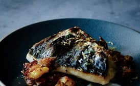 Mackerel with Crushed Potatoes and Oregano