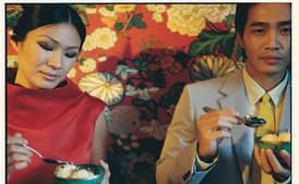 Mandarin Orange Ice Cream with Sesame Brittle