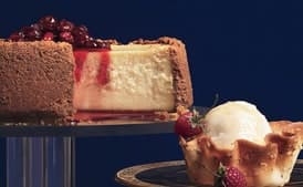 Maple Cheesecake with Maple-Cranberry Compote