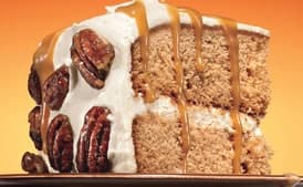 Maple-Gingerbread Layer Cake with Salted Maple-Caramel Sauce