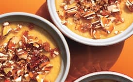 Maple Pots de Crème with Almond Praline