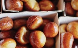 Maple Syrup-Soaked Doughnut Holes