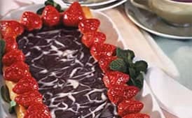 Marbled Chocolate and Strawberry Galettes