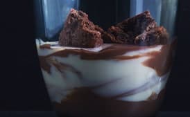 Marbled Mint-Chocolate Pudding