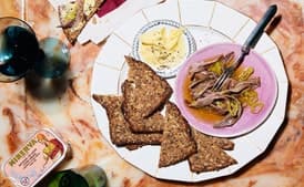 Marinated Anchovies with Bread and Butter