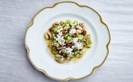 Marinated Beans with Celery and Ricotta Salata