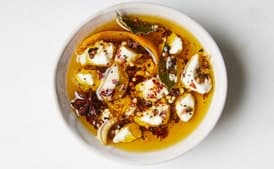 Marinated Goat Cheese with Herbs and Spices