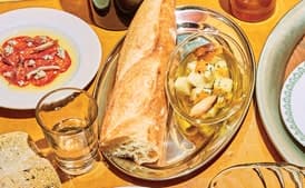 Marinated Manchego With Orange Preserve