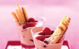 Marsala and Mascarpone Mousse with Pound Cake and Berries