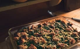 Masa Cornbread Stuffing with Chiles