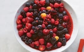 Mascerated Berries with Vanilla Cream