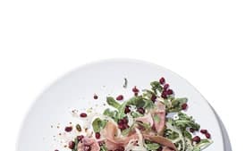Mediterranean Salad with Prosciutto and Pomegranate