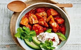 Mexican-Style Spicy Sweet Potato and Chicken Bowl