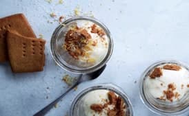 Meyer Lemon Cream with Graham Crackers and Sea Salt