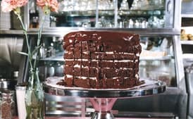 Mile-High Chocolate Cake With Vanilla Buttercream