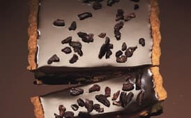 Milk Chocolate-Caramel Tart with Hazelnuts and Espresso