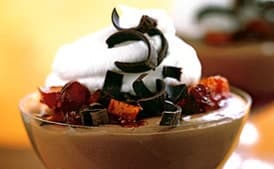 Milk Chocolate Mousse with Cranberry and Candied-Orange Chutney