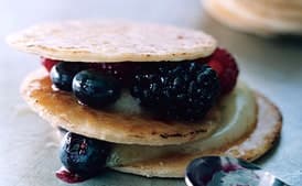 Mini Lime Pies with Glazed Berries