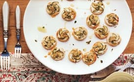 Mini Zucchini and Goat Cheese Tarts