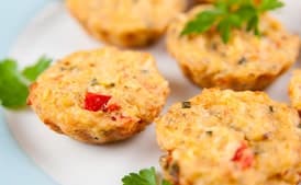 Miniature Crab Cakes with Mustard Mayonnaise
