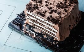 Mint-Chocolate Ice Cream Sandwich Cake