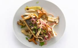 Minted Mackerel and Mushroom Escabeche