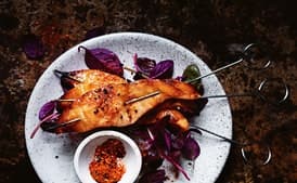 Miso-Glazed Salmon Skewers
