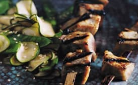 Miso-Glazed Tuna Kebabs