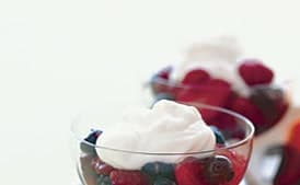 Mixed Berries with Mascarpone-Limoncello Cream