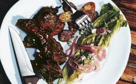 Mixed Grill with Sweet and Spicy Bourbon Sauce