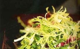Mixed Lettuce Chiffonade with Gorgonzola-Herb Dressing