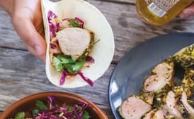 Mojo Pork Tacos With Sweet Apple Slaw