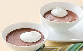 Mom's Blender Chocolate Mousse with Lemon Cream