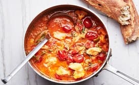 Monkfish and Cauliflower Chowder