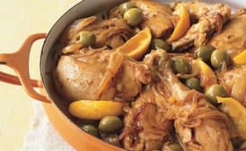 Moroccan Chicken with Green Olives and Lemon
