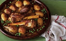 Lamb Tagine with Potatoes and Peas (L'Ham Bel B'Tata Wa Jeblana)