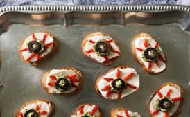 Mozzarella and Roasted Red Pepper Boo-schetta