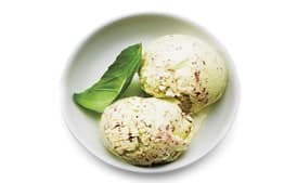 Mr. and Mrs. Miscellaneous Basil-Chip Ice Cream