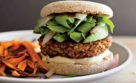 Mushroom and Brown Rice Veggie Burger