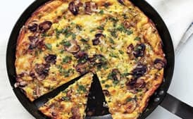 Mushroom, Leek, and Fontina Frittata