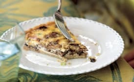Mushroom-Shallot Quiche