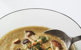 Mushroom Soup with Hazelnut Gremolata