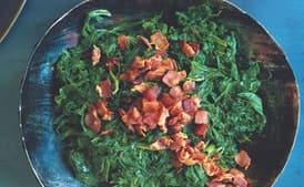Mustard Greens with Chipotle and Bacon