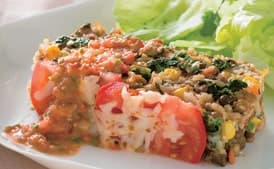 My Mom's Vegetable "Meatloaf" with Checca Sauce